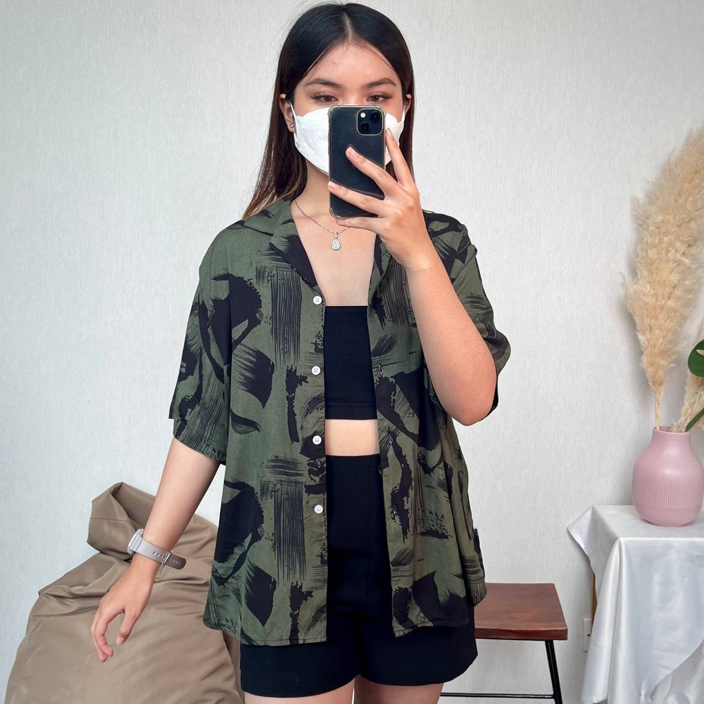 Kemeja Wanita Korean Oversize