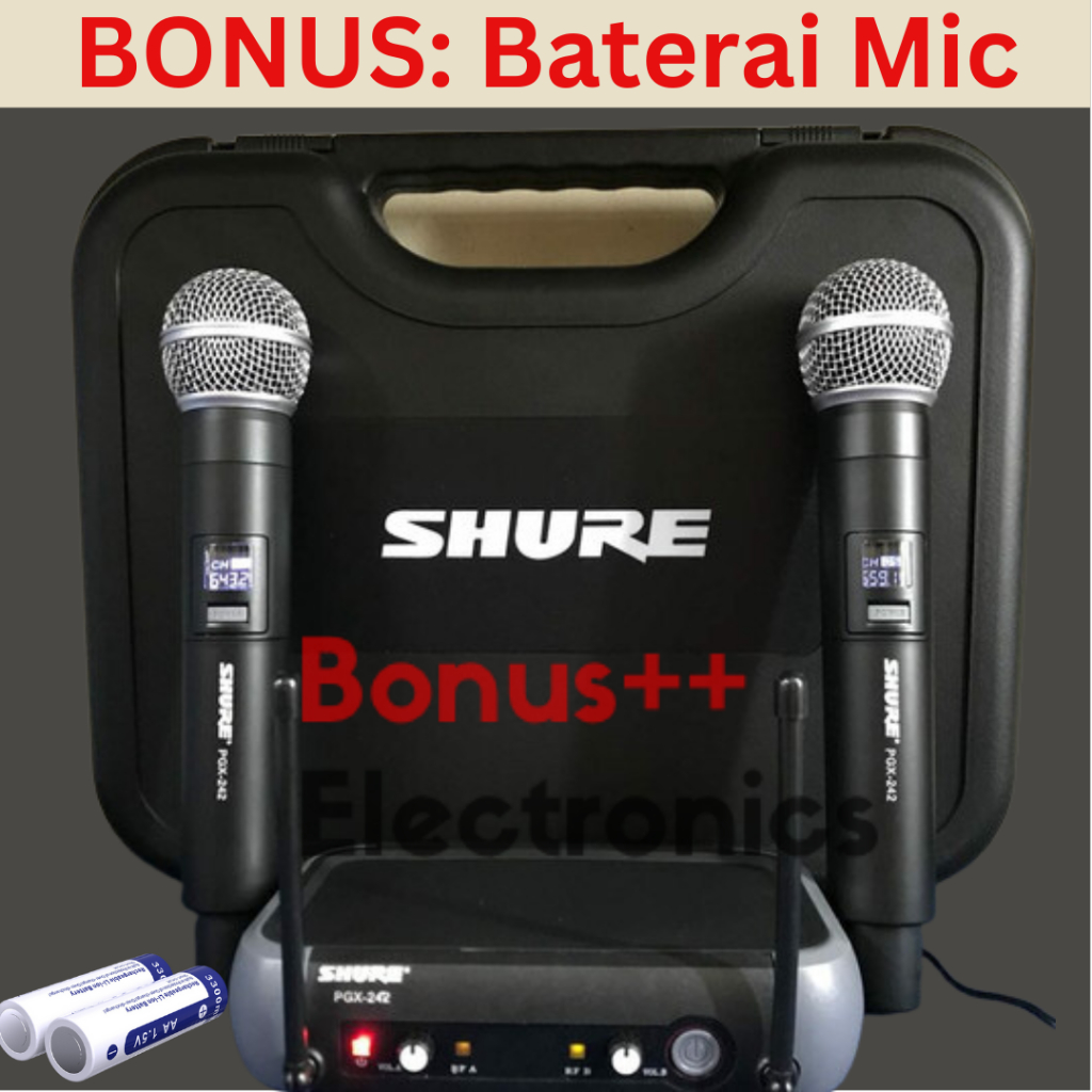 Mic Wireless Shure PGX 242 Mic Pegang PGX242