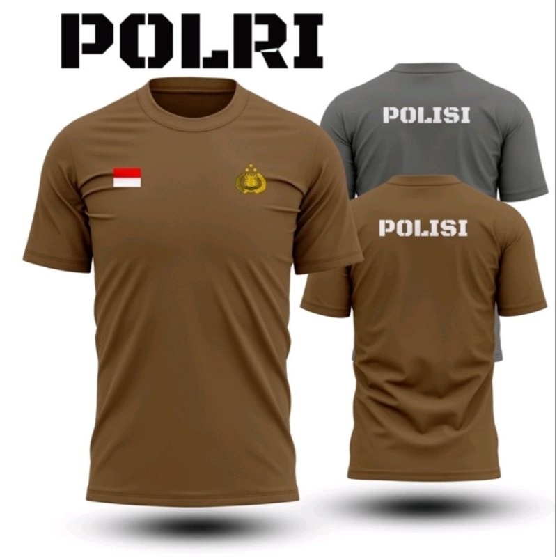 Kaos Polisi Kaos Polri Baju Kaos Polisi Pria Kaos Polis Baju Kaos Polri Kaos Polisi Coklat