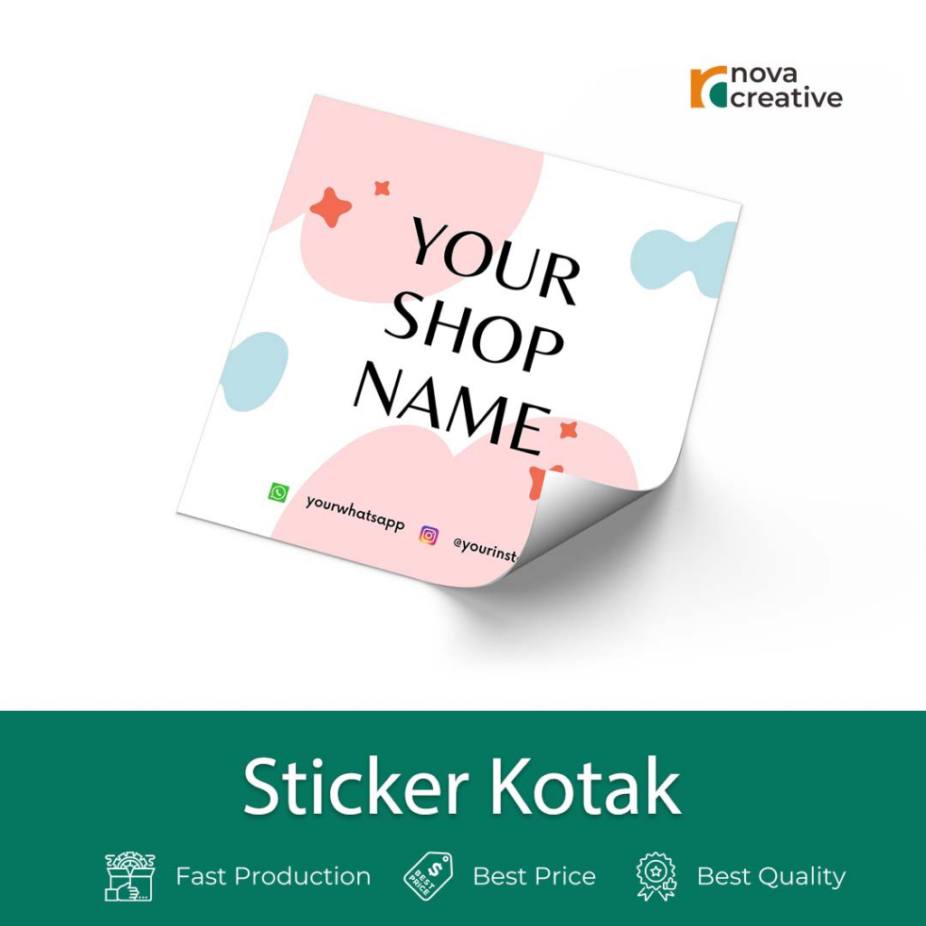 

CETAK STIKER KOTAK STIKER TAHAN AIR STIKER SEGEL LABEL MAKANAN STICKER KOTAK STIKER PACKAGING CUSTOM
