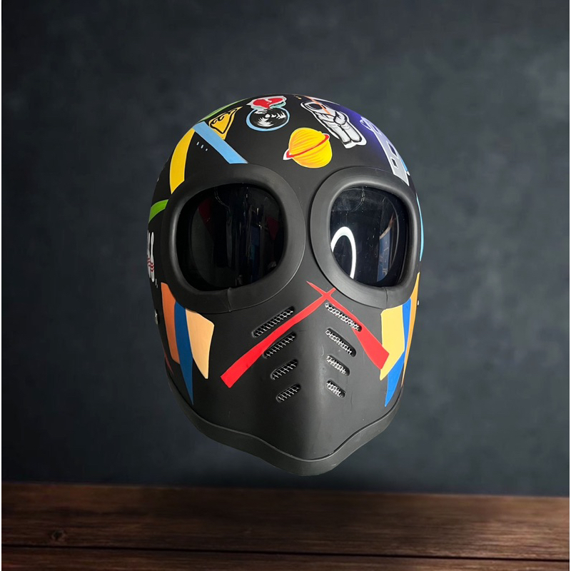 Helm Custom Alien Helmet - Handpainting Art