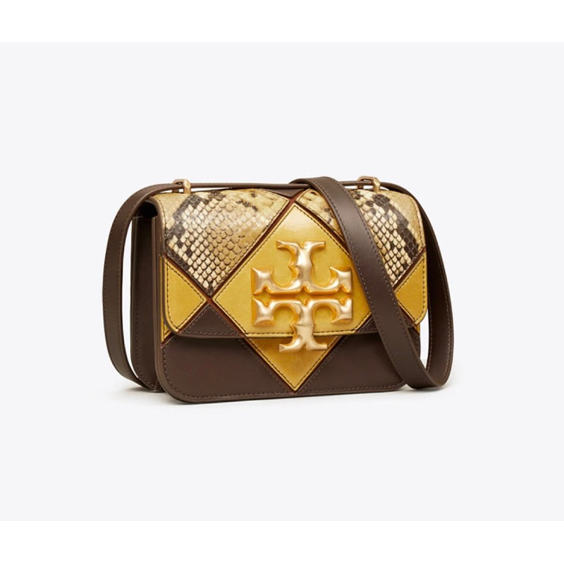 Tory Burch ELEANOR SMALL CHOCOLATE LIQUOR / BEESWAX