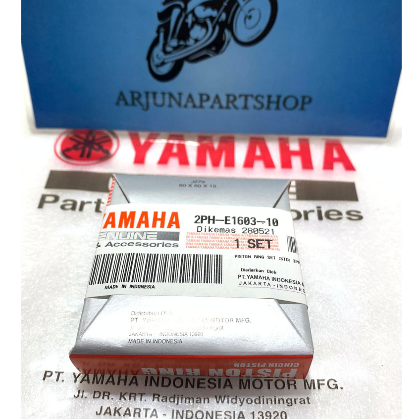 RING PISTON RING SEHER MIO M3 FINO MIO Z MIO S 125  KODE 2PH ORIGINAL BARU