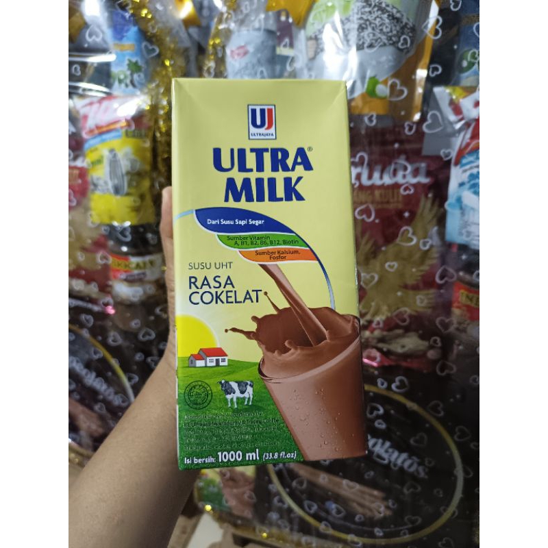 

susu ultra coklat besar 1000ml, expired Desember 24
