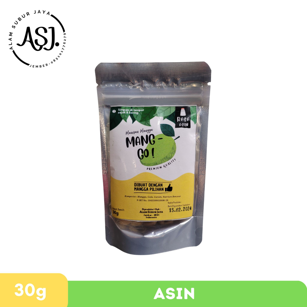 

Manisan Mangga Kering Asin 30 g Mang-Go!