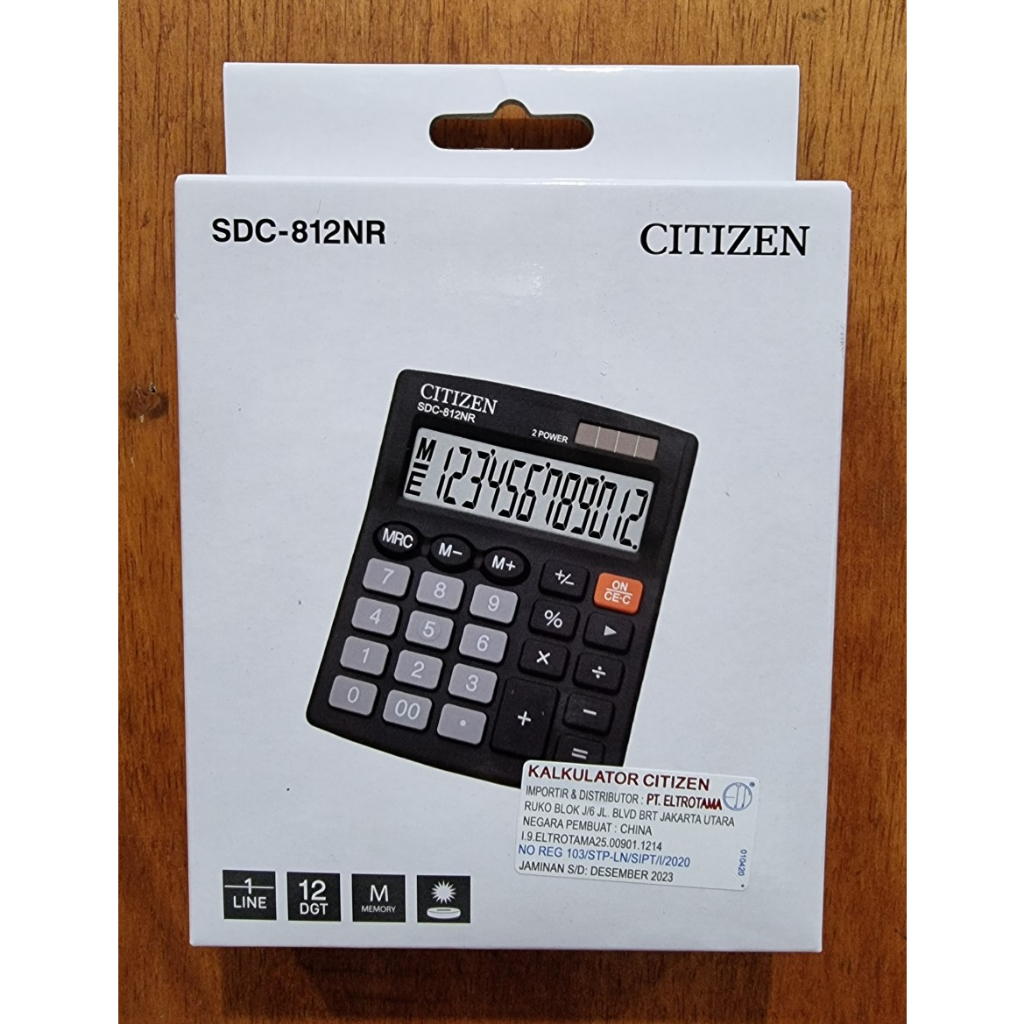Calculator / Kalkulator Citizen SDC-812NR / SDC-812 NR 12 Digit
