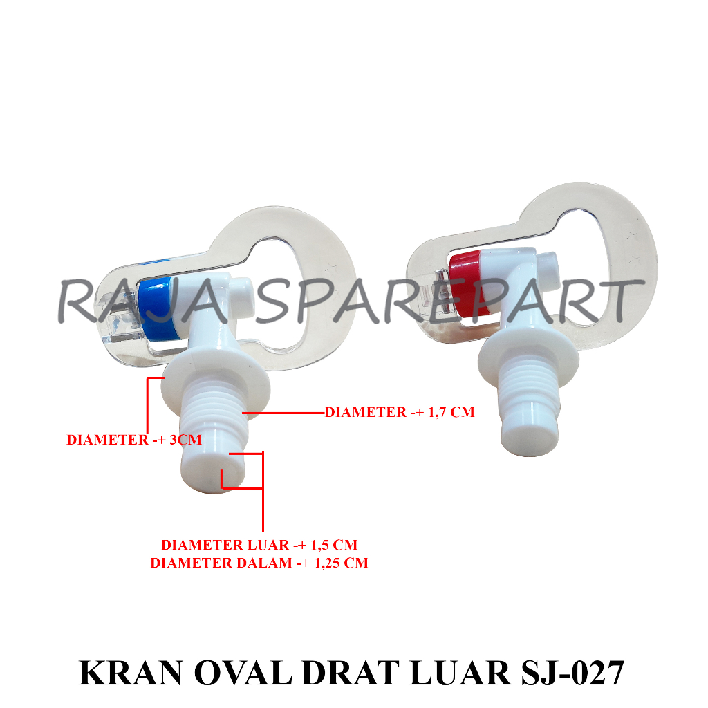 KRAN DISPENSER SET/KERAN/KRAN OVAL DRAT LUAR SJ-027