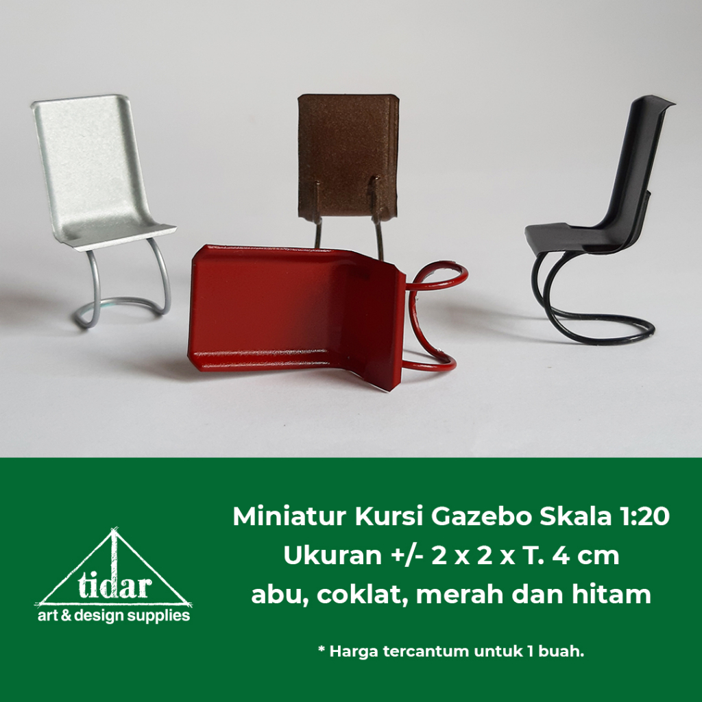 

[MR] MH - Miniatur Maket Kursi Gazebo Skala 1:20 - Gasebo - Bangku Santai