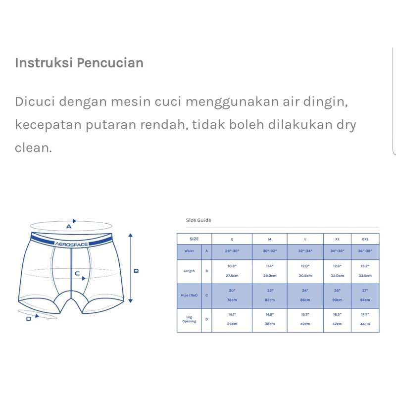 Aerospace boxer isi 4pcs boxer berteknologi aerocool