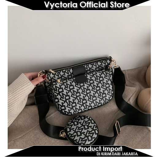 (COD) VYCTORIA VOS3343 Tas Selempang 3in1 Stylish Import Terbaru JTF3343 EL5714 3343 5714