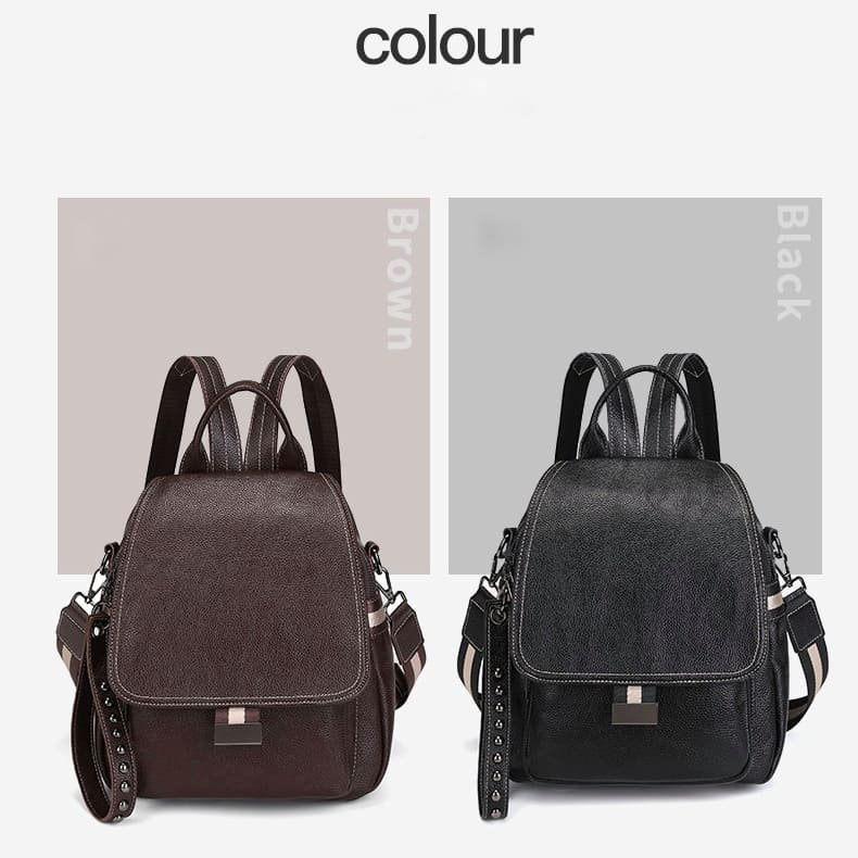 Ransel Backpack Tas Wanita Pretty Style Design Unik Polos Minimalis - RL505