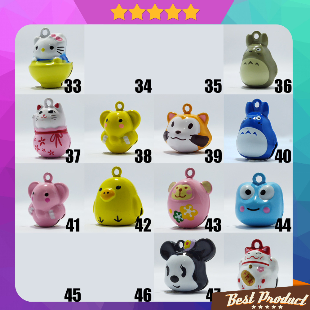 kalung kucing motif bell karakter motif keroppi lucu