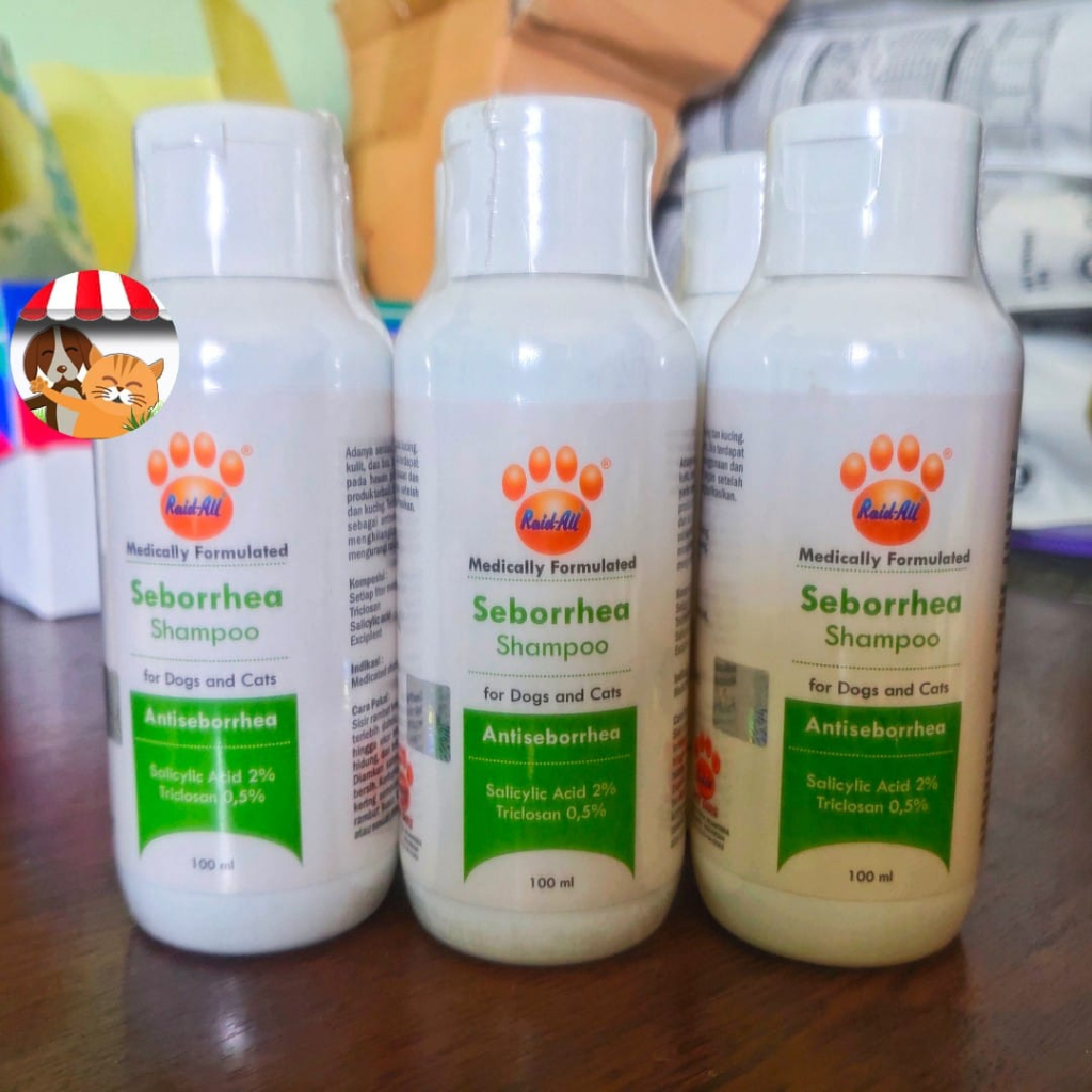 Raid All Shampoo Anjing Kucing Anti Jamur dan Ketombe Sheborrhea 100ml