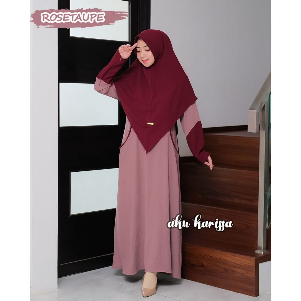 Gamis SYARI DEANA aku karissa  baju lebaran CLAUDIA DIYANTI terbaru modis modern original berlabel muslimah fashion stlye wanita