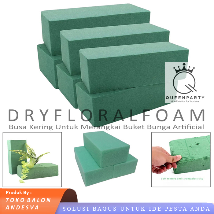 Flower Foam Buket Bunga / Busa Bunga Hijau Kering / Busa Gabus Merangkai Bunga