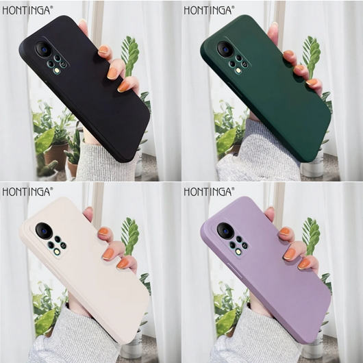 Case Infinix Hot 11s NFC Baby Skin FREE tali Silicone Softcase Square Rubber