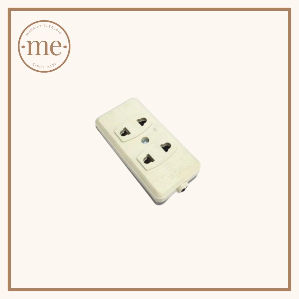 Terminal Stop Kontak Gepeng 2 Lubang Dexta