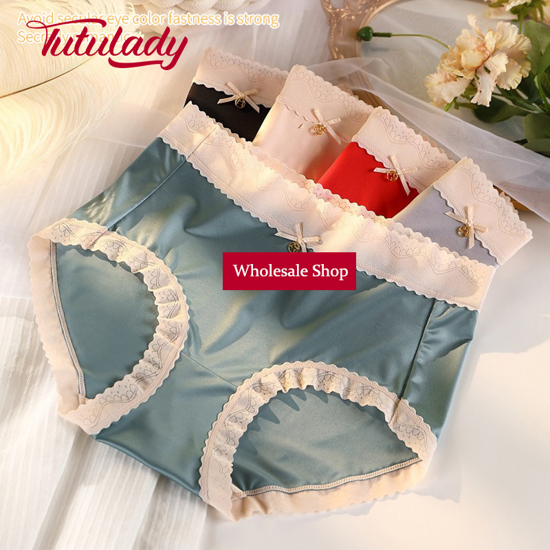 Tutulady Wholesale Celana Dalam Wanita Ukuran Besar Nyaman 95KG CD Renda Satin Premium