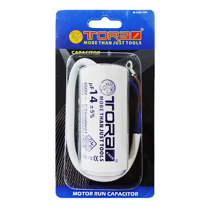 TORA Kapasitor Bulat 14 Mikro Farad - Round Capasitor Motor Run