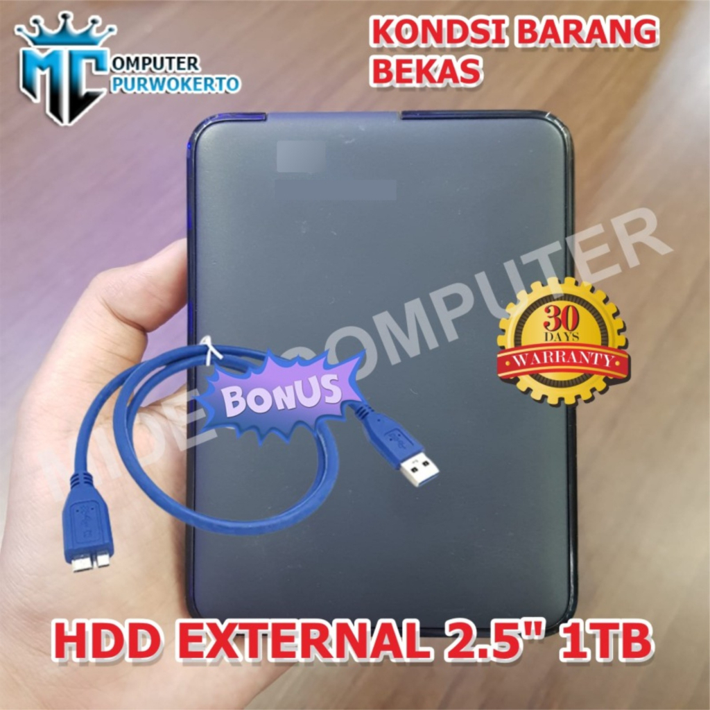 Hardisk External 1TB USB 3.0 Garansi 1 Bulan