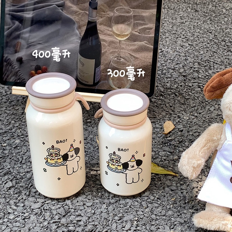Bao Vacuum Bottle 400ML Stainless steel / Termos Air Panas Estetik Korean Style Tahan Panas Bahan Stainless / Thermos Tumbler Stainless Steel Botol /Vacuum Flask