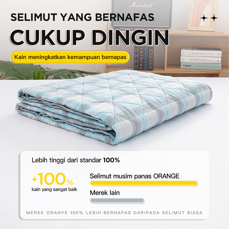 Selimut Katun Halus Bedcover Katun Aesthetic Ukuran 120 160 180CM