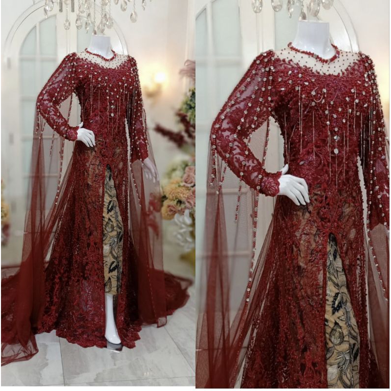 TERBARU//KEBAYA AKAD FULL PAYET MEWAH MODERN//KEBAYA