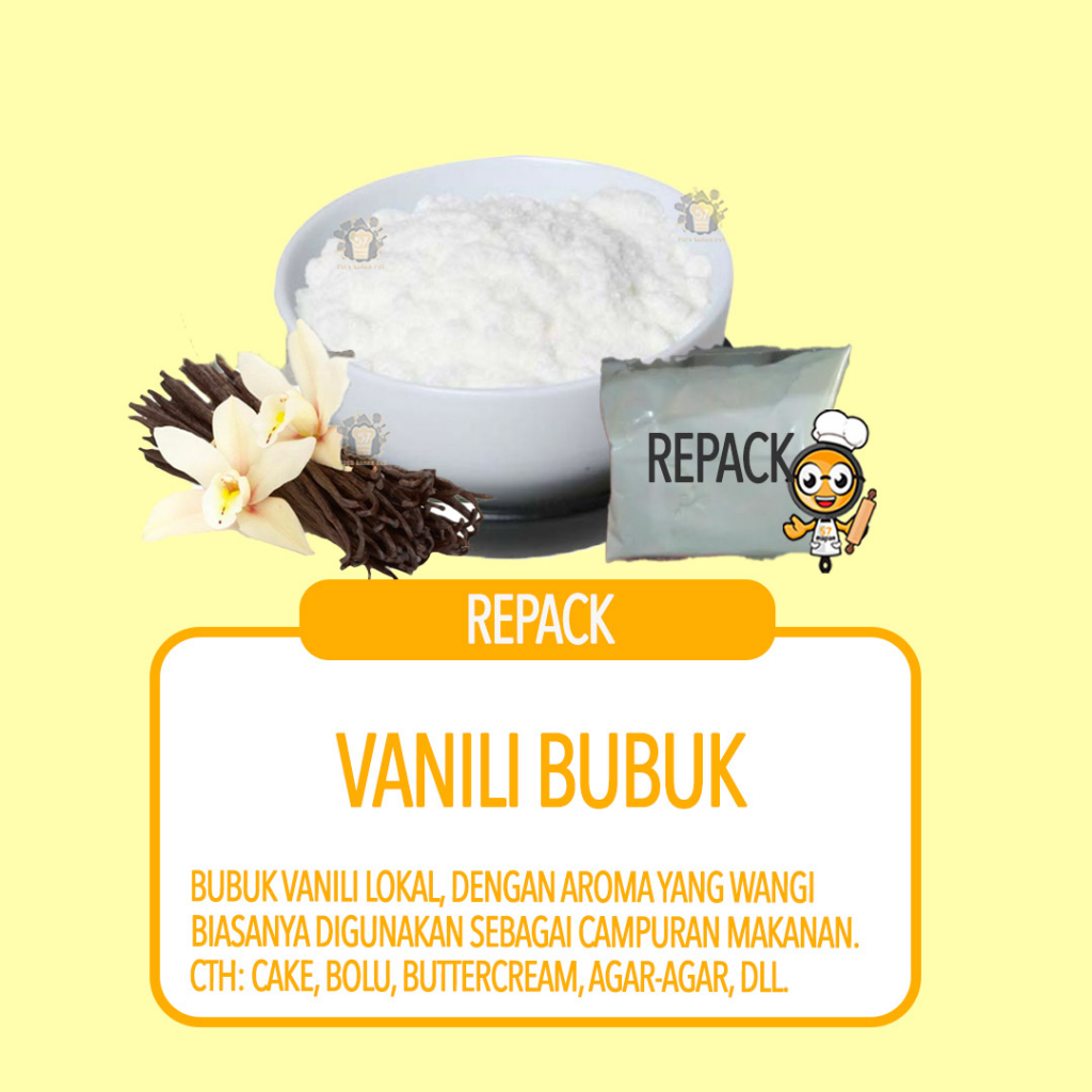 

VANILI BUBUK LOKAL REPACK 250GR, 500GR, 1KG