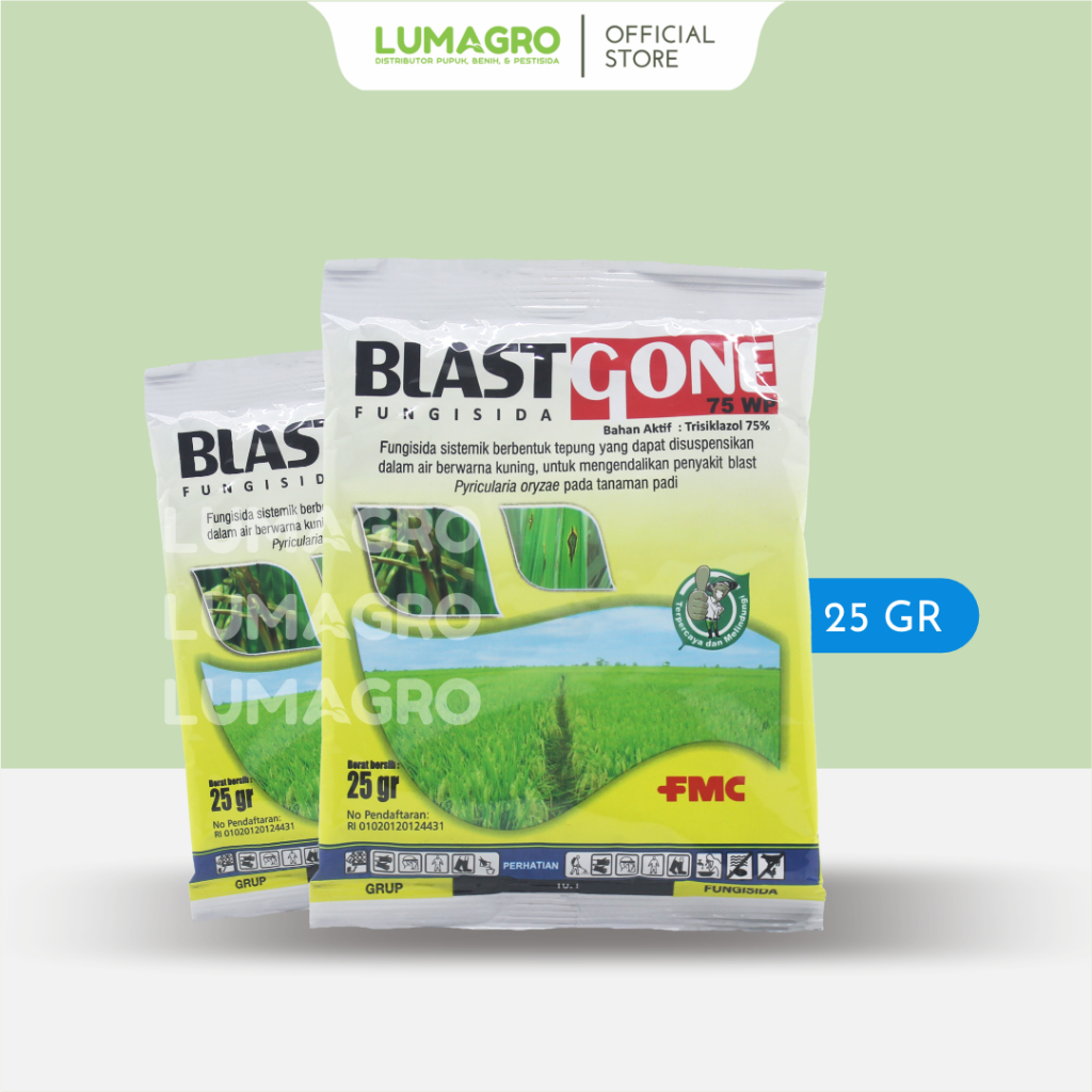 Fungisida Blastgone 75WP 25gr Trisiklazol Pembasmi Penyakit Blas Tanaman Padi
