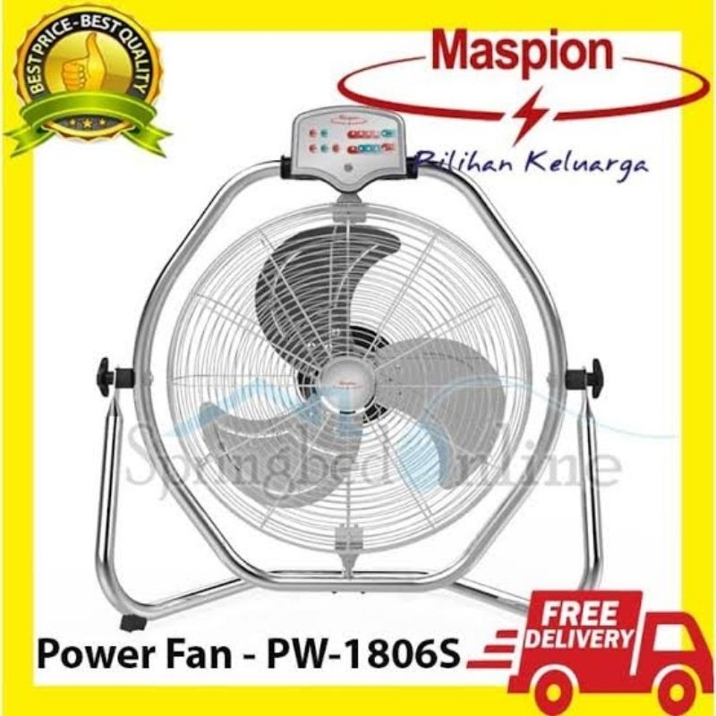 KIPAS ANGIN MASPION POWER INDUSTRIAL FAN BESAR JUMBO INDUSTRI PW 1806 PW-1806 PW1806 S 1806S PW180S 