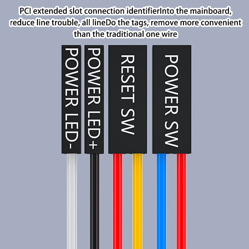 Sakelar Daya Komputer Desktop Dengan Kabel Ekstensi/Desktop Computer Power Switch