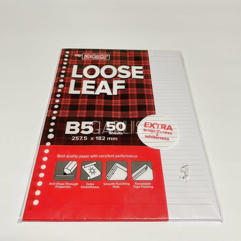 

Kertas Isi Binder B5 Isi 50 Lembar / Loose Leaf B5 Isi 50 Lembar