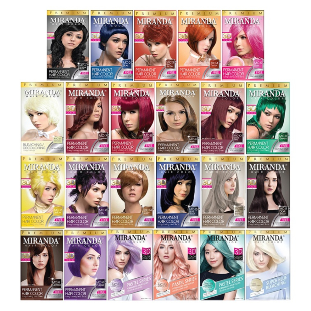 Ningrum - Miranda Hair Colour 30gr | Miranda Permanent Hair Color | Miranda Pastel Series | Cat Rambut Miranda | Semir Cat Rambut Pilihan Warna Terlengkap - Resmi BPOM - 8601