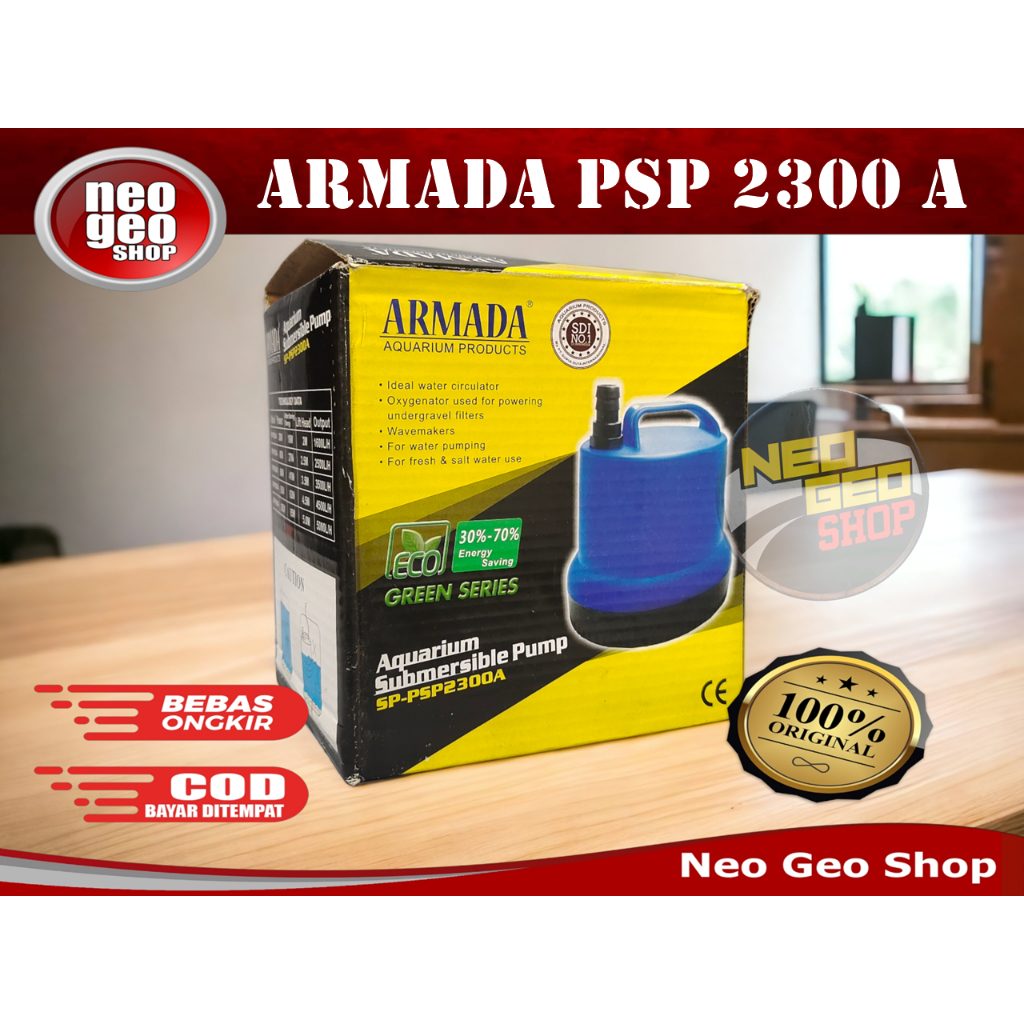 ARMADA PSP 2300A 2300 A POMPA AIR CELUP KOLAM IKAN AQUARIUM