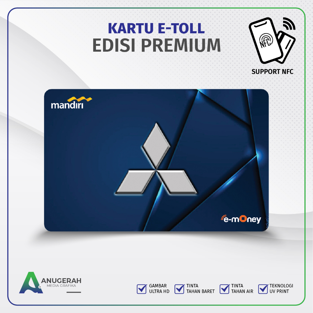 Kartu E-toll Emoney Brizzi BNI Tapcash Edisi Premium