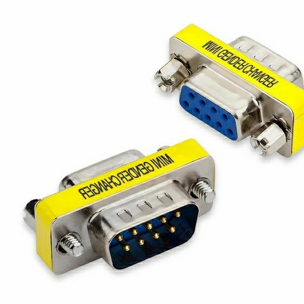 Connector Gender Serial rs232 Db9 female male - Konektor 9 pin Db-9 rs-232 m-f