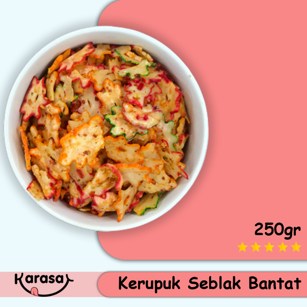 

KERUPUK SEBLAK BUNGA BANTAT PEDAS 250gr