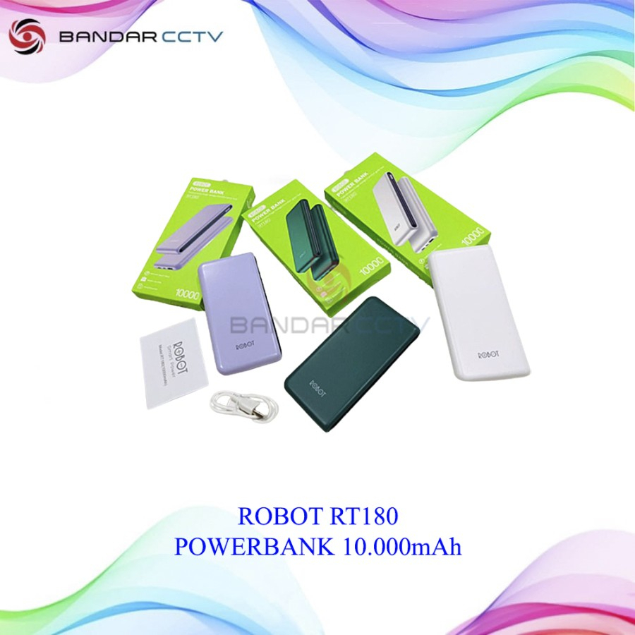 ROBOT RT180 POWERBANK 10.000mAh DUAL INPUT PORT TYPE C &amp; MICRO USB