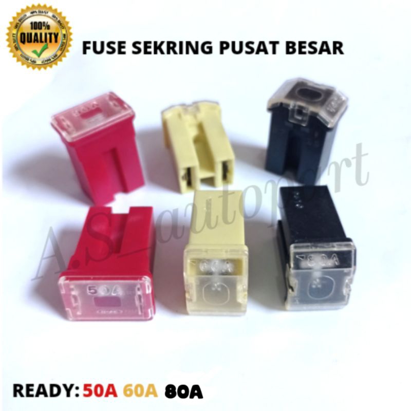 Fuse Sekring Pusat Fuse Sikring Kotak Besar 30A 50A 60A 80A Original