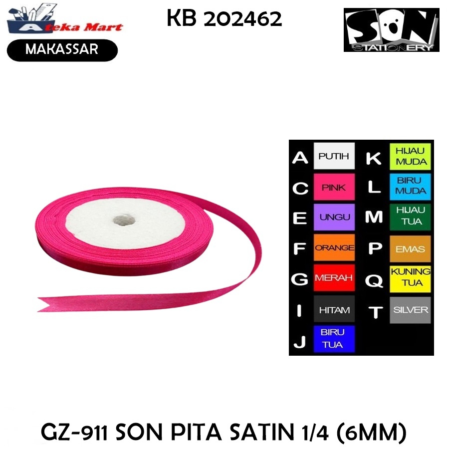 

[ROLL] GZ-911 SON PITA SATIN 1/4 (6MM)