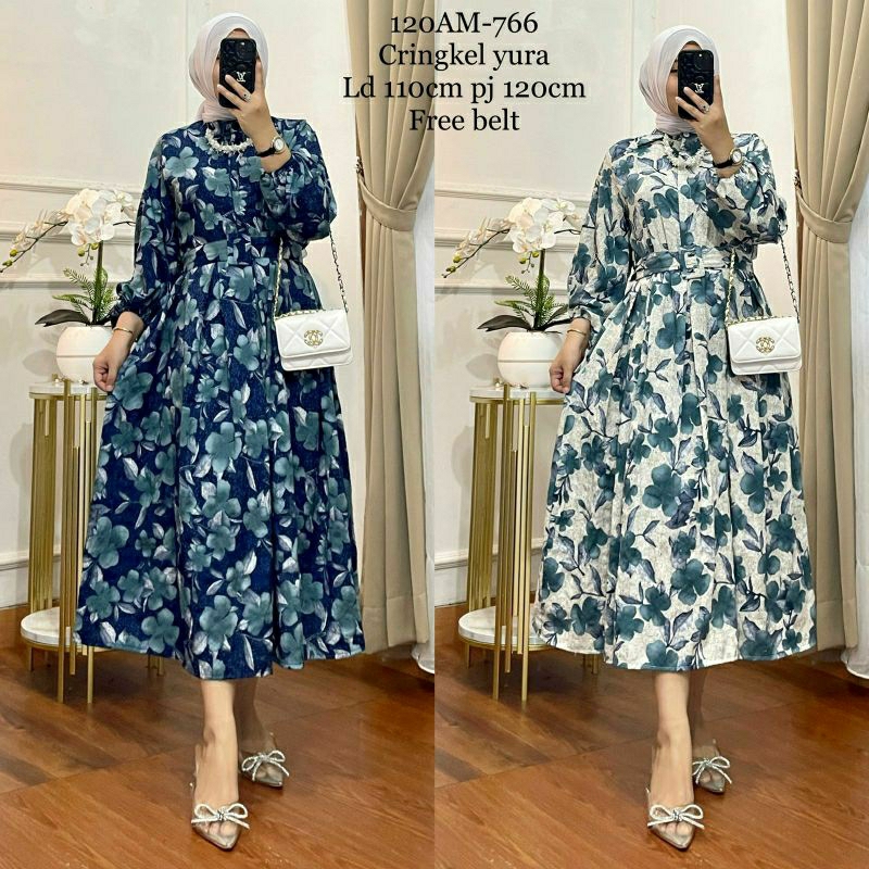 Gamis Yura//Gamis midi//Midi dress muslim//Dress muslim//Gamis Terbaru//Gamis lebaran//Gamis remaja