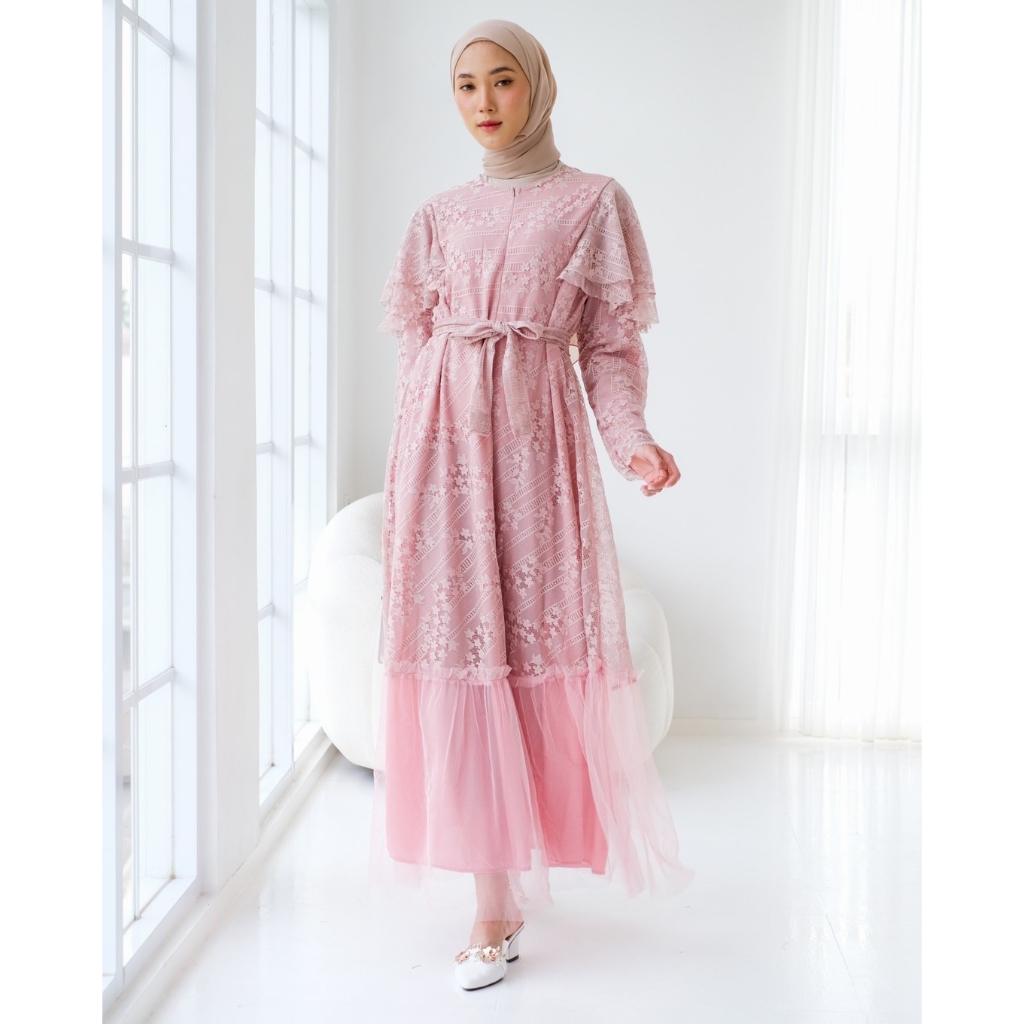 Myrubylicious THENIA MAXI DRESS KODE 4457 | DRESS | MAXI DRESS | DRESS LENGAN PANJANG | BAJU MUSLIMAH