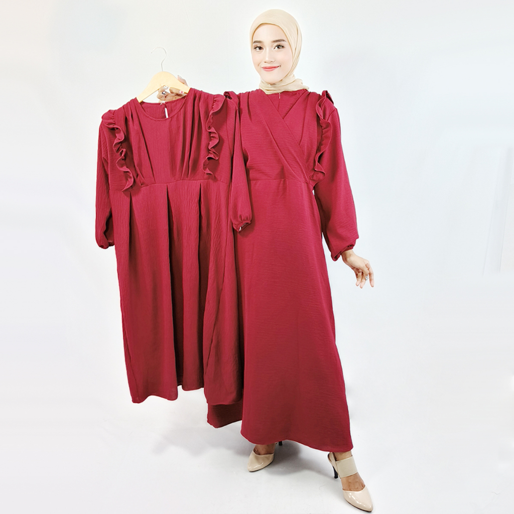 Valvasa Anak Maxy - Baju Gamis Jumbo Wanita - Dress Muslim - Gamis Dewasa - Tunika