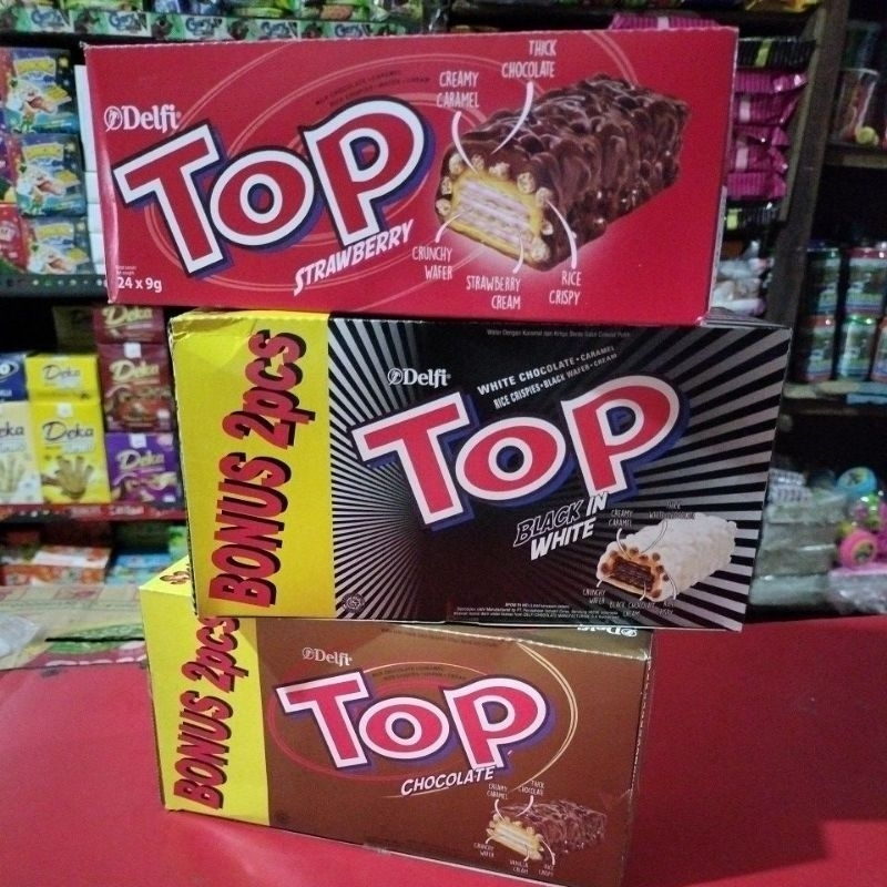 

Top Delfi milk chocolate harga 1 box isi 24 pics@9gr