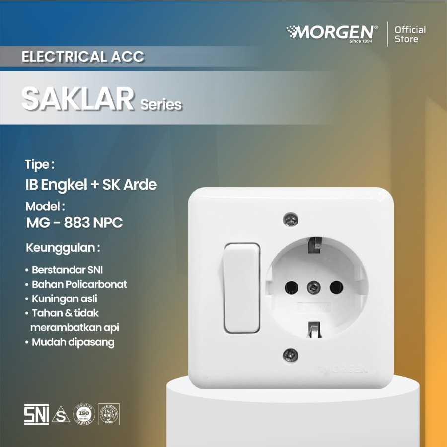 Morgen IB Saklar Stop Kontak B Series All Type Premium SNI Super Murah