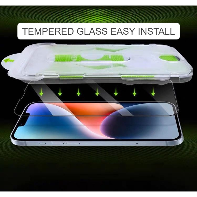 ESD 5D MAGIC GLASS AUTO INSTALL IPHONE 14 PROMAX 14 PLUS 13 PRO 13 12 PROMAX 12 11 PRO 11 X XR XSMAX TEMPERED GLASS CLEAR BENING