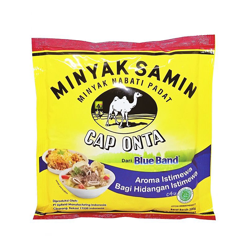 MINYAK SAMIN CAP ONTA 200 gr,  (kemasan baru)