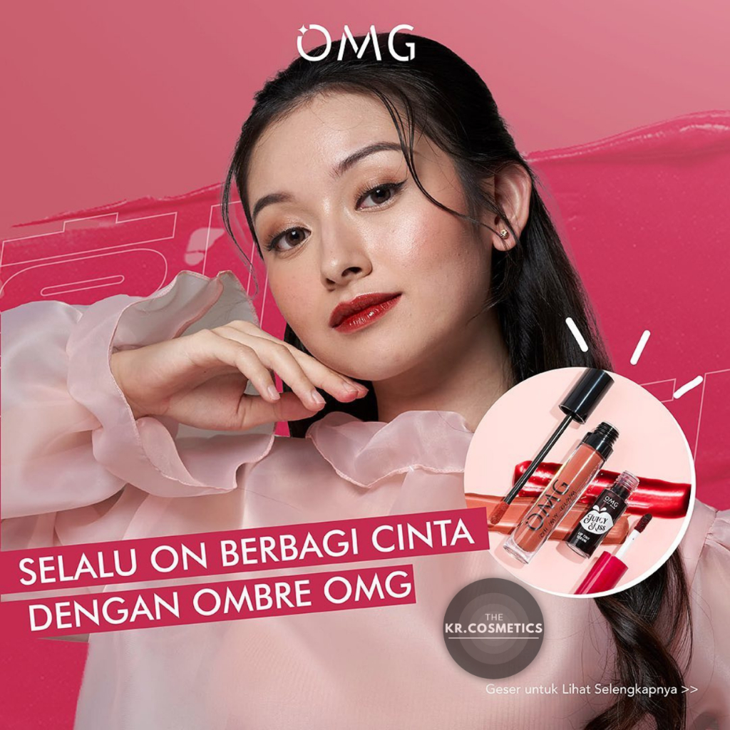 OMG Oh My Glam paket ombre lipcream dan liptint 2 pcs