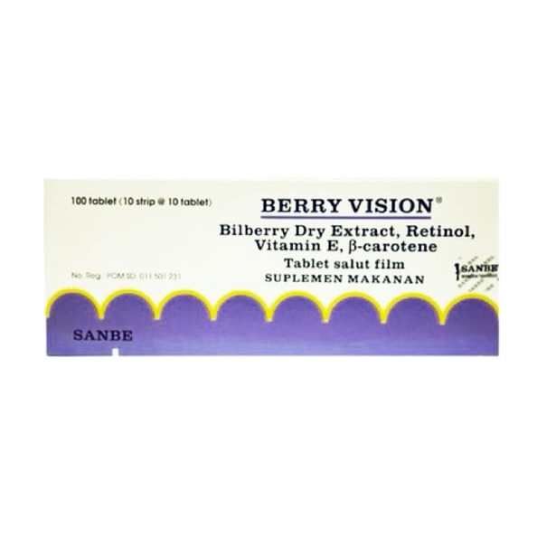 BERRY VISION BOX 100 TABLET (VITAMIN MATA)