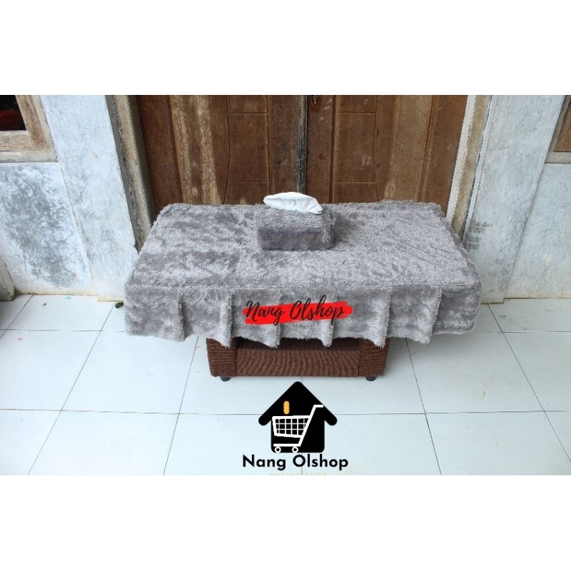 Taplak Meja Ruang Tamu/Taplak Meja Rumbai Ruang Tamu Bulu Lembut/Taplak Meja Rumbai Murah COD Uk150x50x20cm